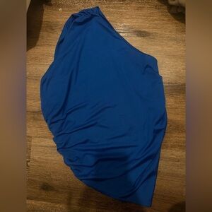 One-Shoulder Blue Women’s Skirt